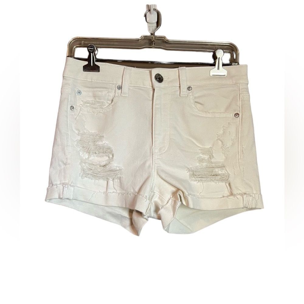 NWT! American eagle distressed high rise shortie